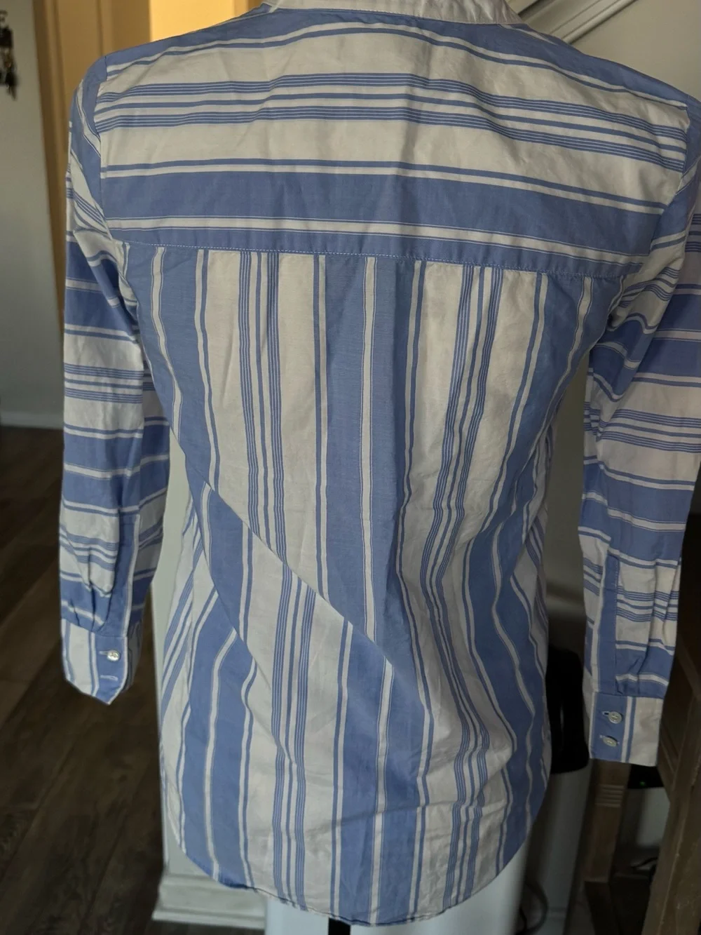 J. Crew Blue and White Striped - Picture 6 of 10